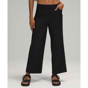NWOT Lululemon City Sleek 5 Pocket Wide Leg High Rise 7/8 Pants Black 28